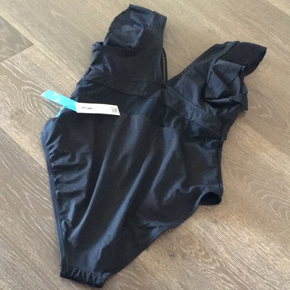 NWT! Stylish swimwear black one piece. Size M. - Picture 4 of 4